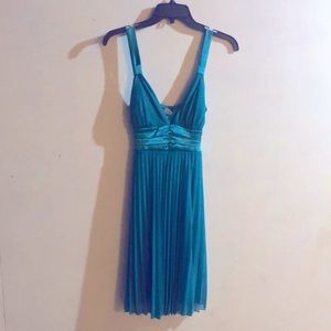 Midi dress with silk accent tie in the back